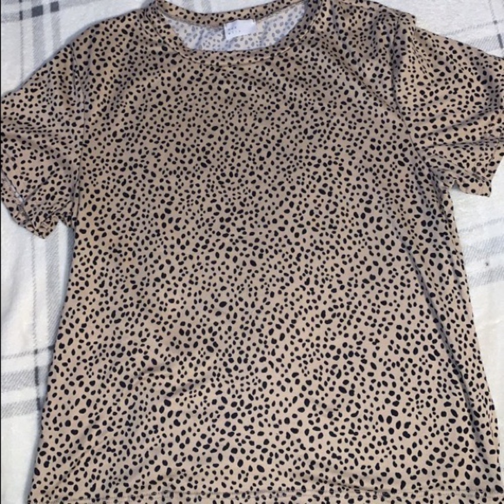 Dee Elly Leopard Short Sleeve Top